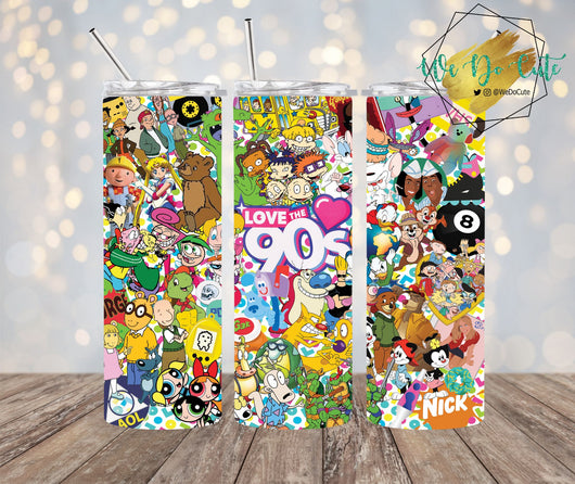 I Love the 90s tumbler