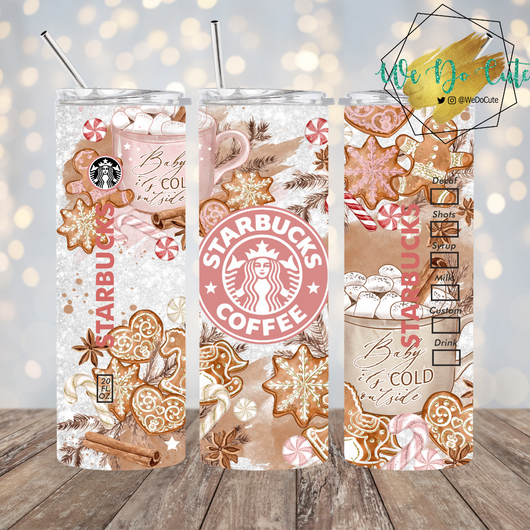 Gingerbread Rose Tumbler
