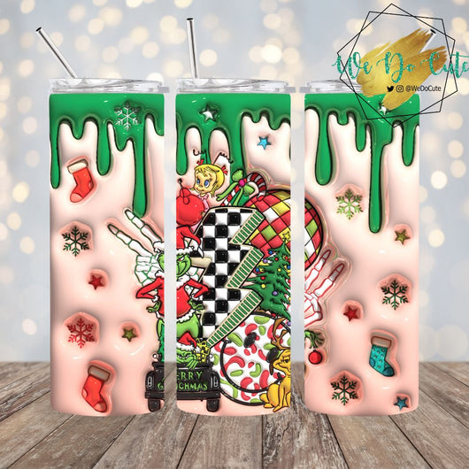Grinch Rockstar 3D tumbler
