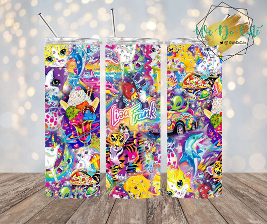Lisa Frank Inspired Tumbler