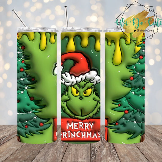 Grinchmas Tree 3D Tumbler