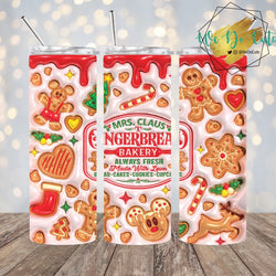Gingerbread Mouse 3D tumbler