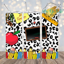 No. 1 Teacher Chalkboard Tumbler