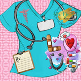 Pink Scrubs Nurse Tumbler